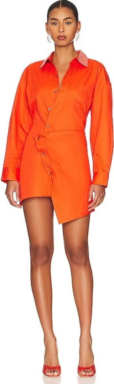 Alix NYC Phoebe Mini Dress Rhinestone Embellished Party NYE Evening Casual S